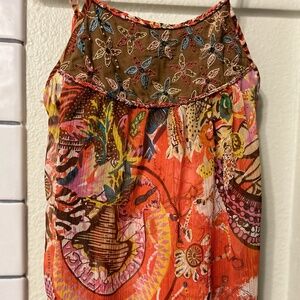 American Rag Embroidered Paisley Tank